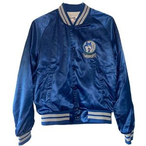 Vintage Timberwolves🐺🏀 Chalk Line Satin Jacket
